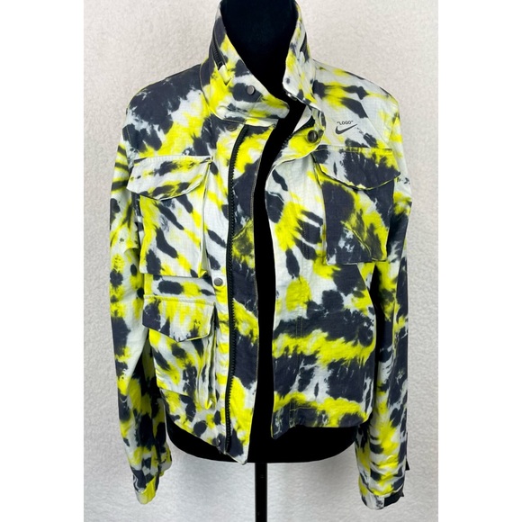 NIKE x OFF-WHITE • Black/Yellow Tie Dye Jacket - Picture 15 of 16